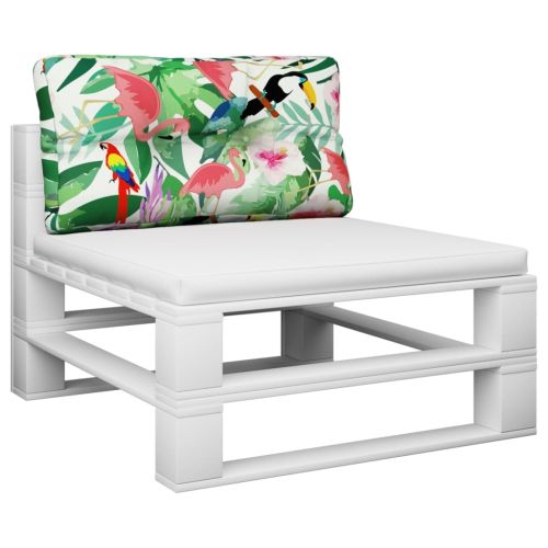 Палетна възглавница, многоцветна, 70x40x12 см, текстил