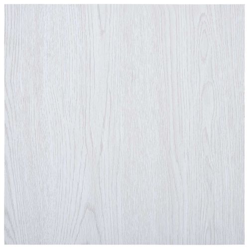 Дъски за под 55 pcs Бял 5,11 м² ПВЦ