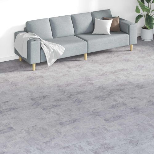 Дъски за под 18 pcs Сив 5,26 м² ПВЦ