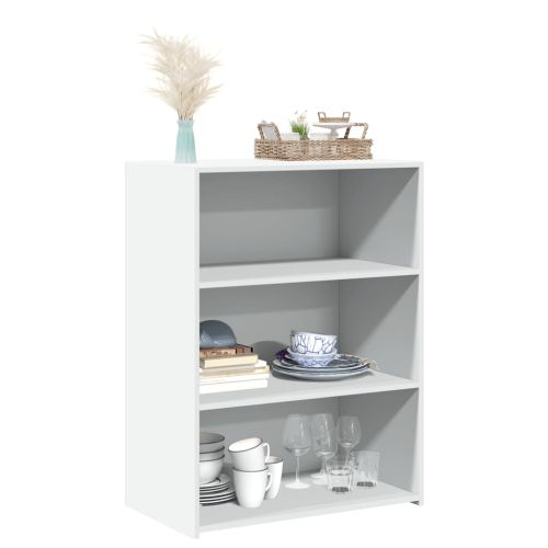 Бюфет, бял, 70x41x93 см, инженерно дърво