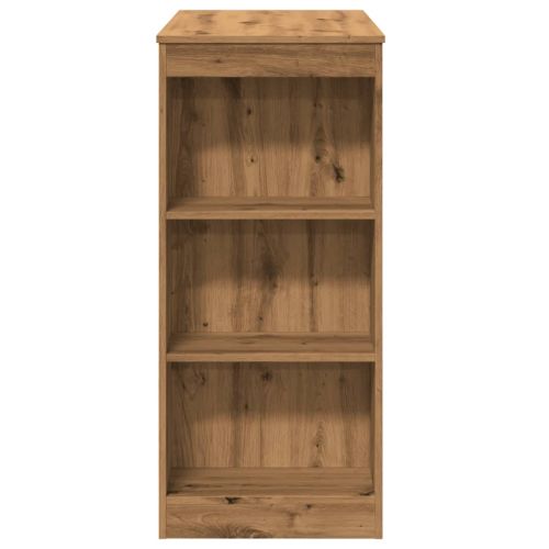 Бар маса с рафтове дъб артизан 95x47x103,5 см инженерно дърво