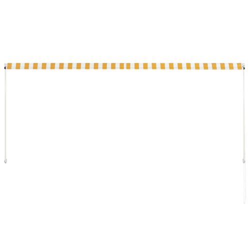 Сенник с падащо рамо, 300х150 см, жълто и бяло