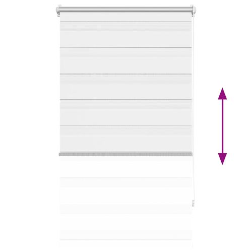 Зебра щора 70,9x120 см Ширина на плат 66,7 см бяла