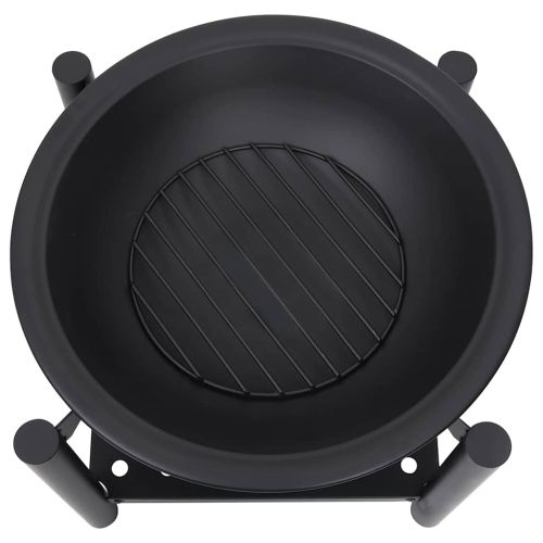 Преносимо огнище с ръжен, 54x54x55 см, стомана