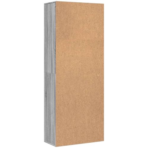 Висок шкаф, сив сонома, 70x35x180 см, инженерно дърво