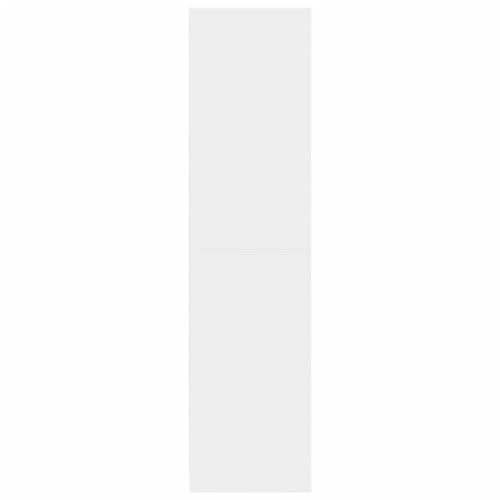 Гардероб, бял, 80x50x200 см, инженерно дърво