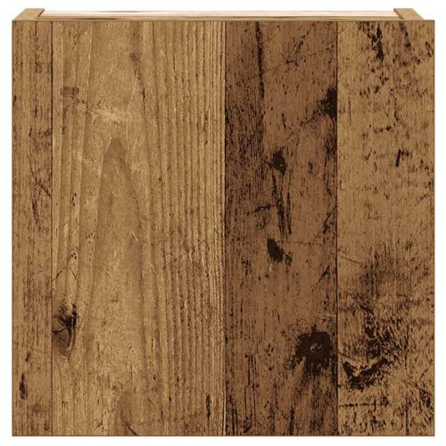 Комплект ТВ шкафове за стенен монтаж 5 части, инженерно дърво