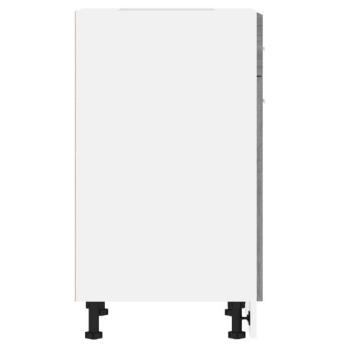 Шкаф с чекмеджета "Lyon", сив, цвят сонома, 50x46x81,5 см, инженерно дърво