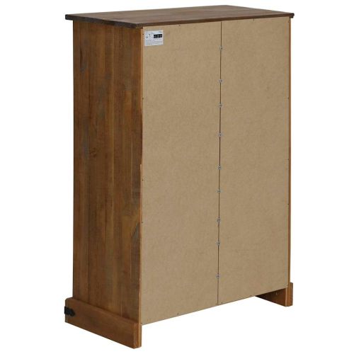 Шкаф за вино HALDEN с рафтове за вино и плъзгащи се врати Pine