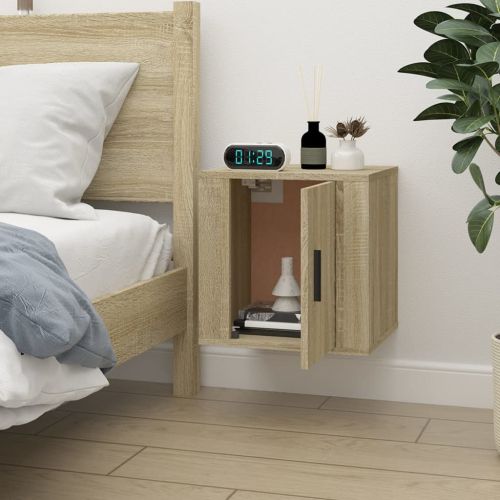 ТВ шкаф за стенен монтаж, сонома дъб, 40x34,5x40 см