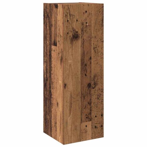 ТВ Единици Монтиране на стена 4 pcs Старо дърво Инженерно дърво