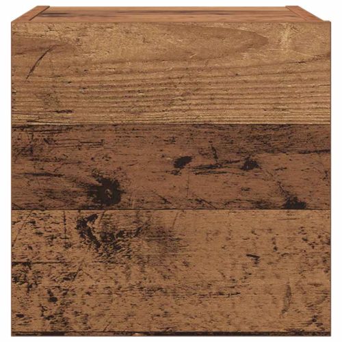 ТВ Единици Монтиране на стена 4 pcs Старо дърво Инженерно дърво