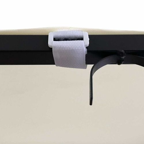 Навес таупе 4x3 м 180 г/м² плат и стомана