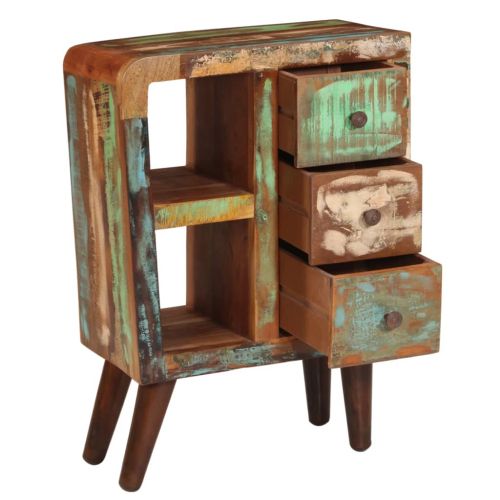 Сайдборд, 55x30x80 см, регенерирано дърво масив