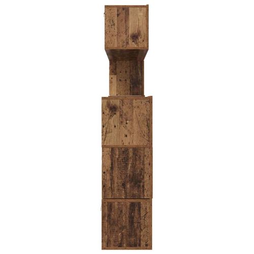 Комплект ТВ шкаф 8 pcs Старо дърво Инженерно дърво