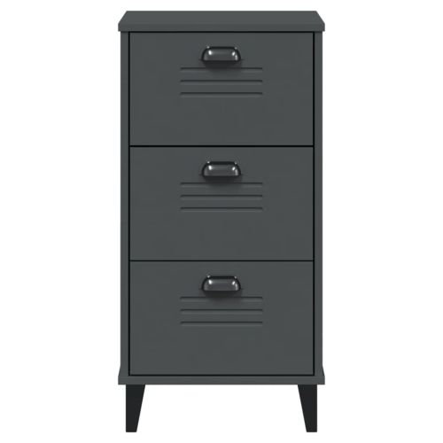 Нощно шкафче VIKEN, антрацитно сиво, инженерно дърво