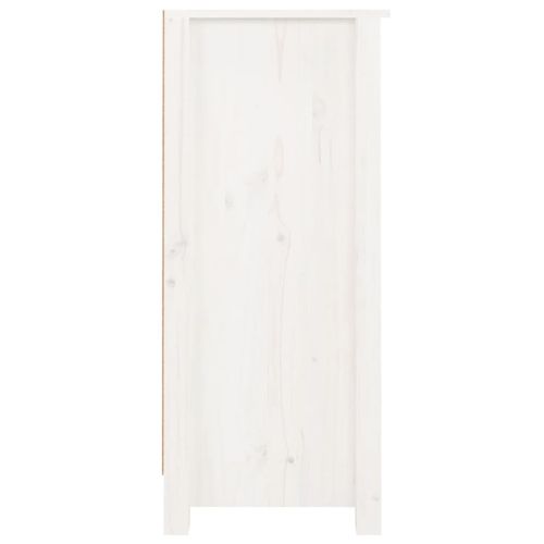 Сайдборди, 2 бр, бели, 40x35x80 см, бор масив