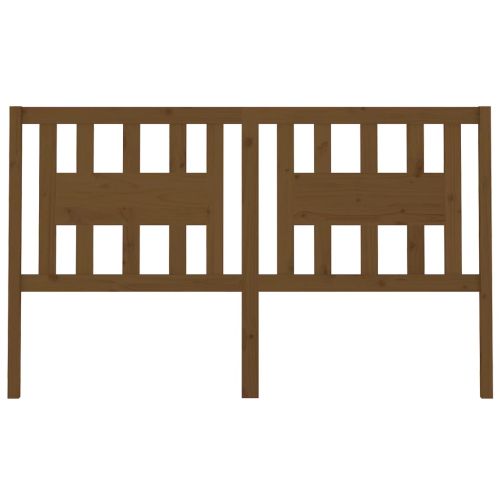 Табла за спалня, меденокафява, 166x4x100 см, бор масив