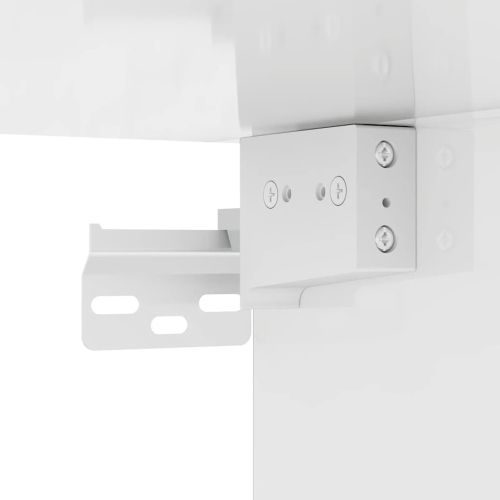 Гардероб, бял гланц, 70x32,5x35 см, инженерно дърво