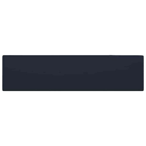 Мивка за баня с преливник, керамична, тъмносиня