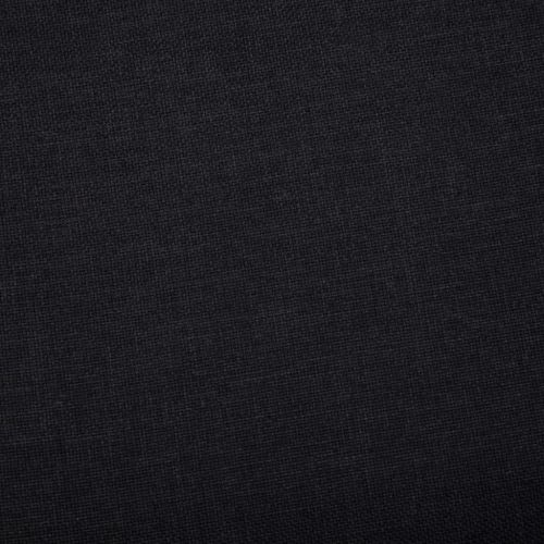 Пейка с отделение за съхранение, 116 см, черна, полиестер