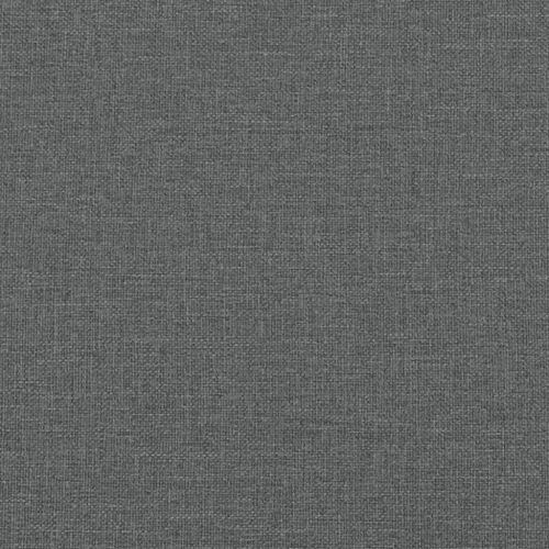 Боксспринг легло с матрак, тъмносив, 90x190 см, плат