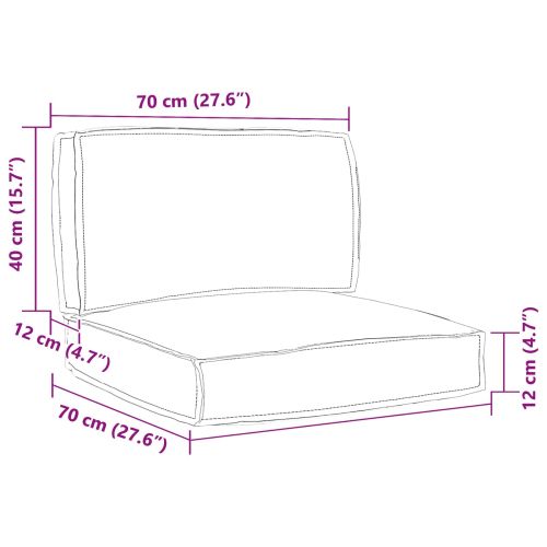 Комплект възглавници за палет Флорален 2 pcs Тропическа джунгла