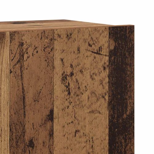 Комплект ТВ шкафове за стенен монтаж 7 части, инженерно дърво