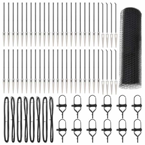 Стълб за ограда. Сив 100 х 0,5 м Стомана и PVC