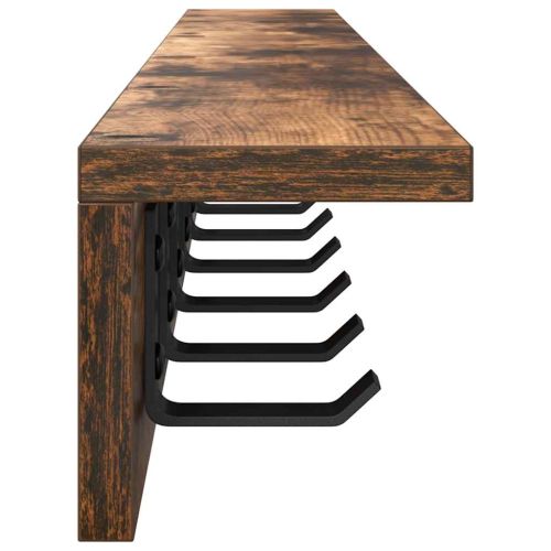 Стенен закачалка за палта Димян дъб 100 x 10,5 x 10,5 см