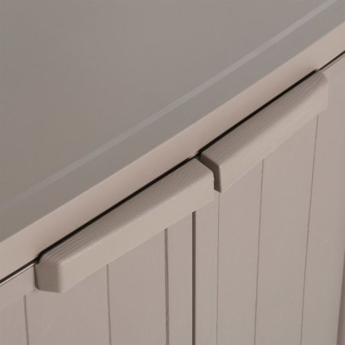 Градински шкаф за съхранение кафяв 65х45х88 см дървесна визия