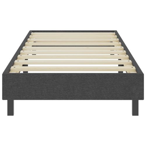 Боксспринг легло, тъмносиво, текстил, 80x200 см