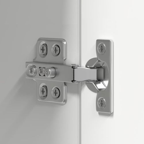 Комплект ТВ шкафове от 10 части, бял, инженерно дърво