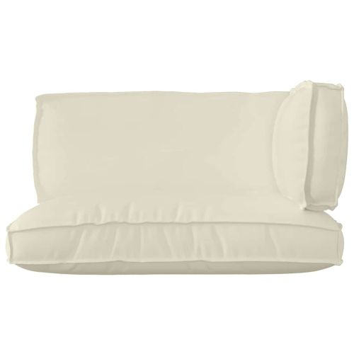 Комплект възглавници за палет 3 pcs Крем Оксфордска тъкан