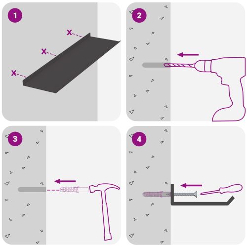 Плаващ рафт 2 pcs Черен 60 x 18 x 2,5 см Стомана