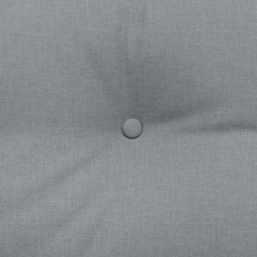 Възглавница за гръб Светлосиво 200 x 24 x 50 см текстил