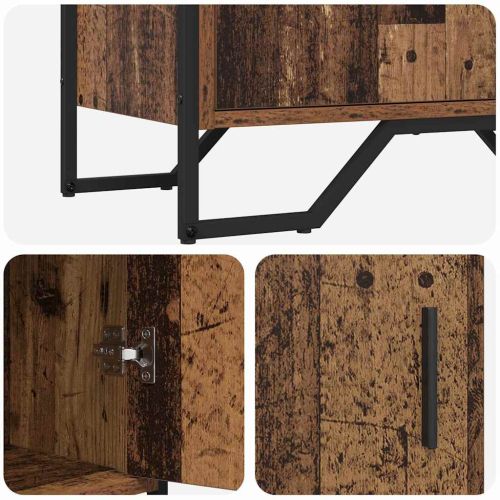 Служебен шкаф с чекмедже Старо дърво 79,5 x 35,5 x 74,5 см