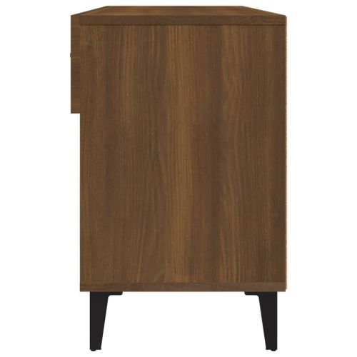 Шкаф за обувки, кафяв дъб, 102x35x55 см, инженерно дърво