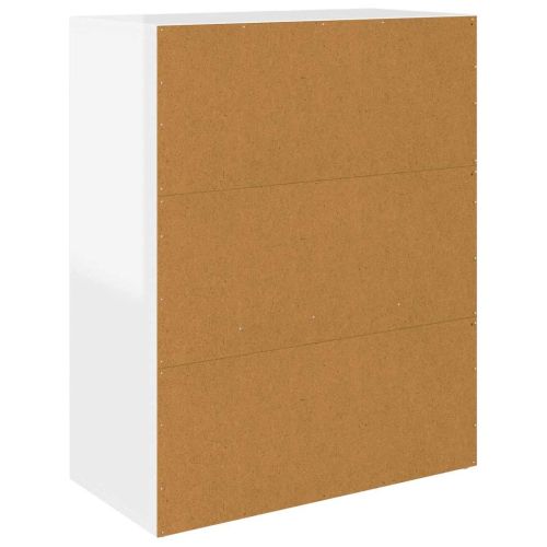 Бюфет, бял гланц, 60x30x75 см, инженерно дърво