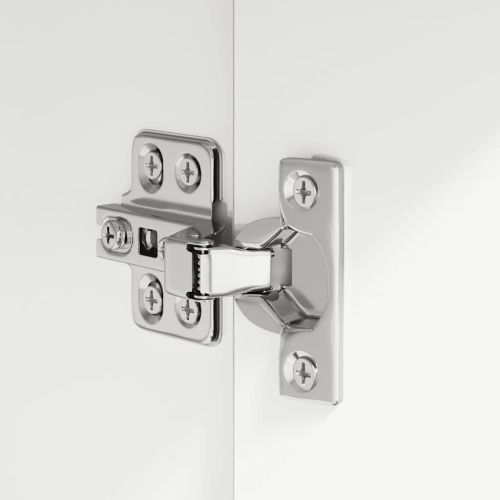 Бюфет, бял гланц, 60x30x75 см, инженерно дърво