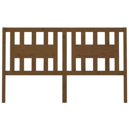 Табла за спалня, меденокафява, 141x4x100 см, бор масив