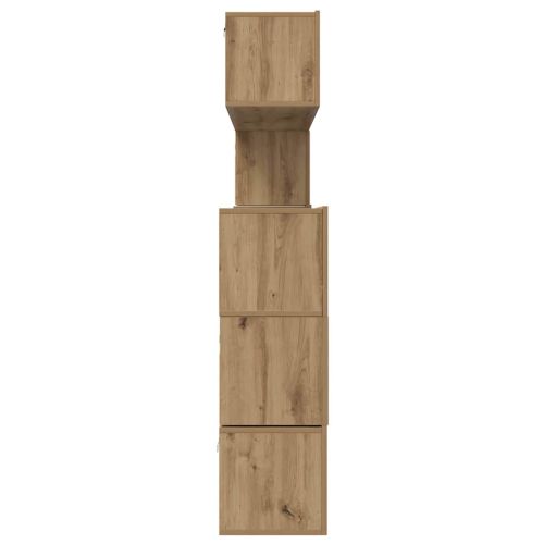 Комплект ТВ шкаф Монтиране на стена 8 pcs Дъб Инженерно дърво