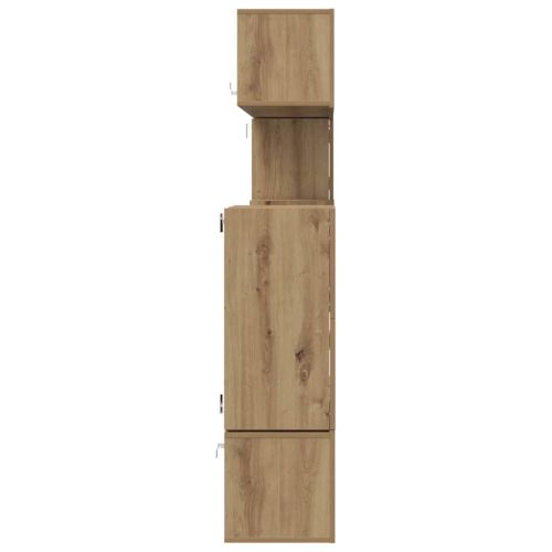 ТВ Единици Монтиране на стена 4 pcs Дъб Инженерно дърво