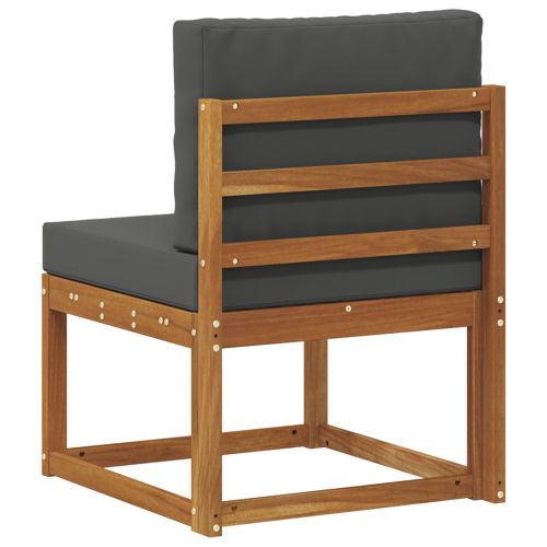 Среден диван за открито Солидно акациево дърво Естествен