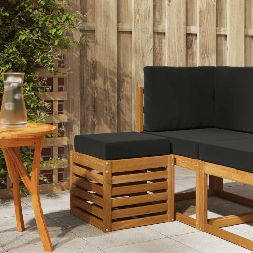 Външен табурет Естествен 43 x 43 x 37 см Солидно акациево дърво