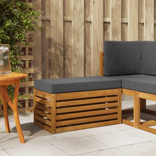 Външна пейка Естествен 80 x 43 x 37 см Солидно акациево дърво