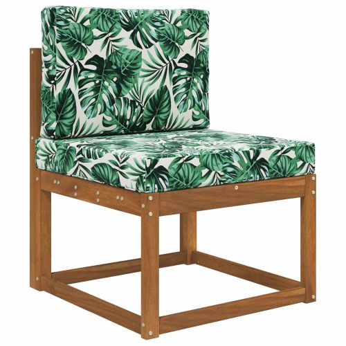 Възглавница за диван на открито 2 pcs Мотив с листа Полиестер