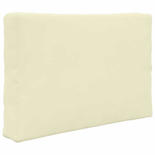 Възглавница за диван на открито 3 pcs Крем Полиестер