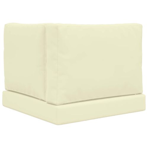 Възглавница за диван на открито 3 pcs Крем Полиестер