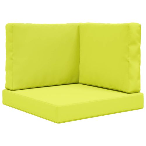 Възглавница за диван на открито 3 pcs Зелен Полиестер